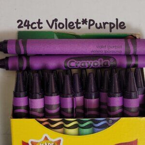 (24) Crayola Crayons (Violet Purple) Single Color Bulk Lot